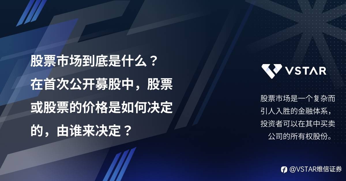 股票市场到底是什么？在首次公开募股中，股票或股票的价格是如何决定的，由谁来决定？