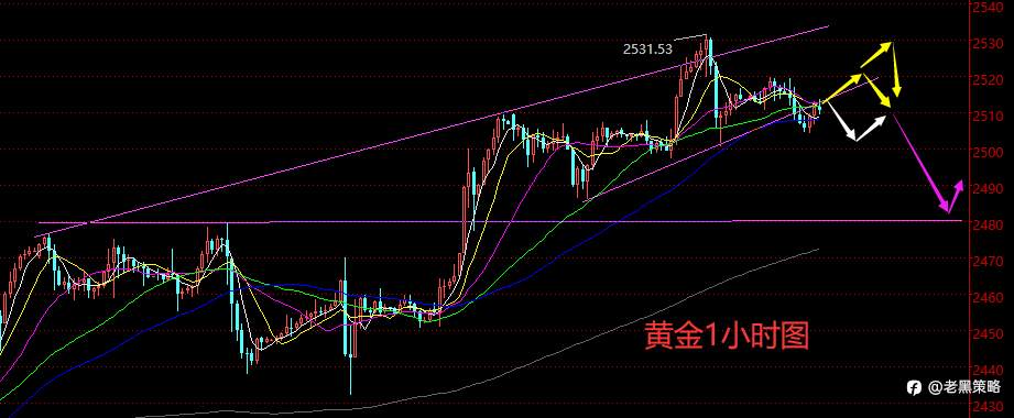 老黑策略：8.21晚盘外汇、黄金、原油分析策略