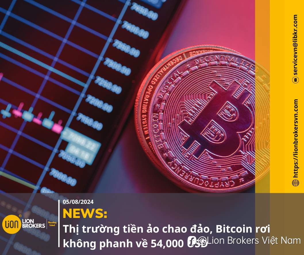 NEWS: THỊ TRƯỜNG TIỀN ẢO CHAO ĐẢO, BITCOIN RƠI KHÔNG PHANH VỀ 54,000 USD