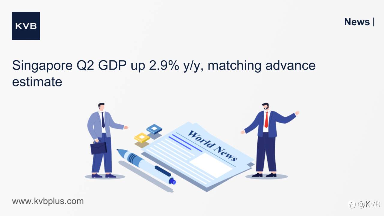 🚨Singapore Q2 GDP up 2.9% y/y, matching advance estimate 🌃