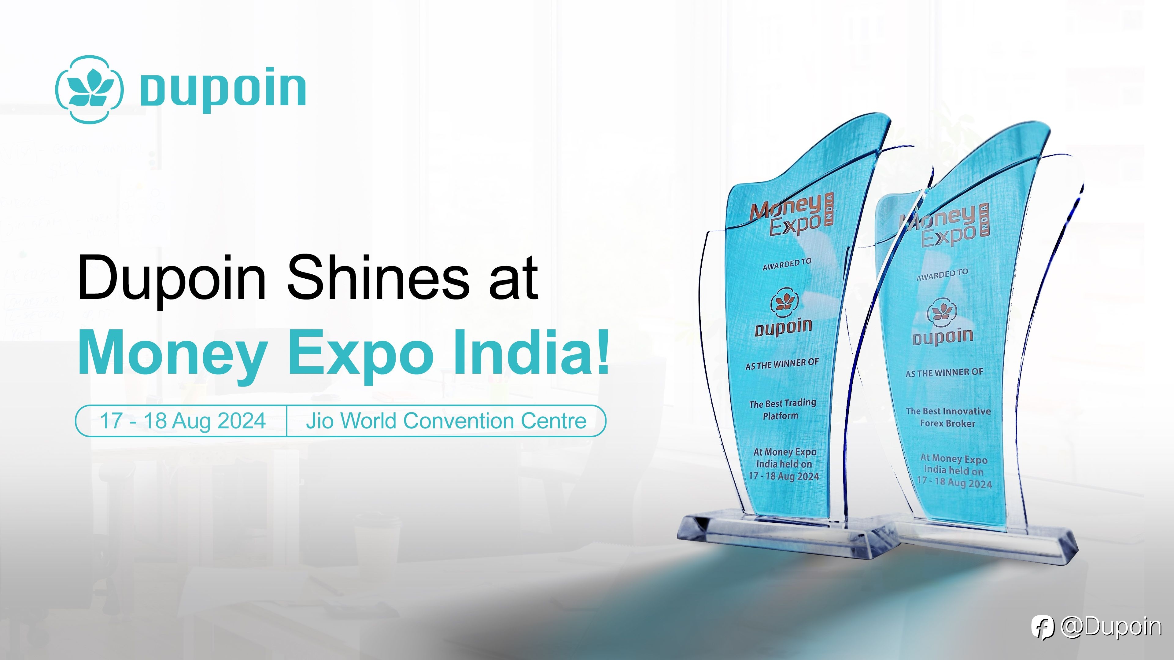 Dupoin Has Shined at Money Expo India 2024 with Two Prestigious Awards!