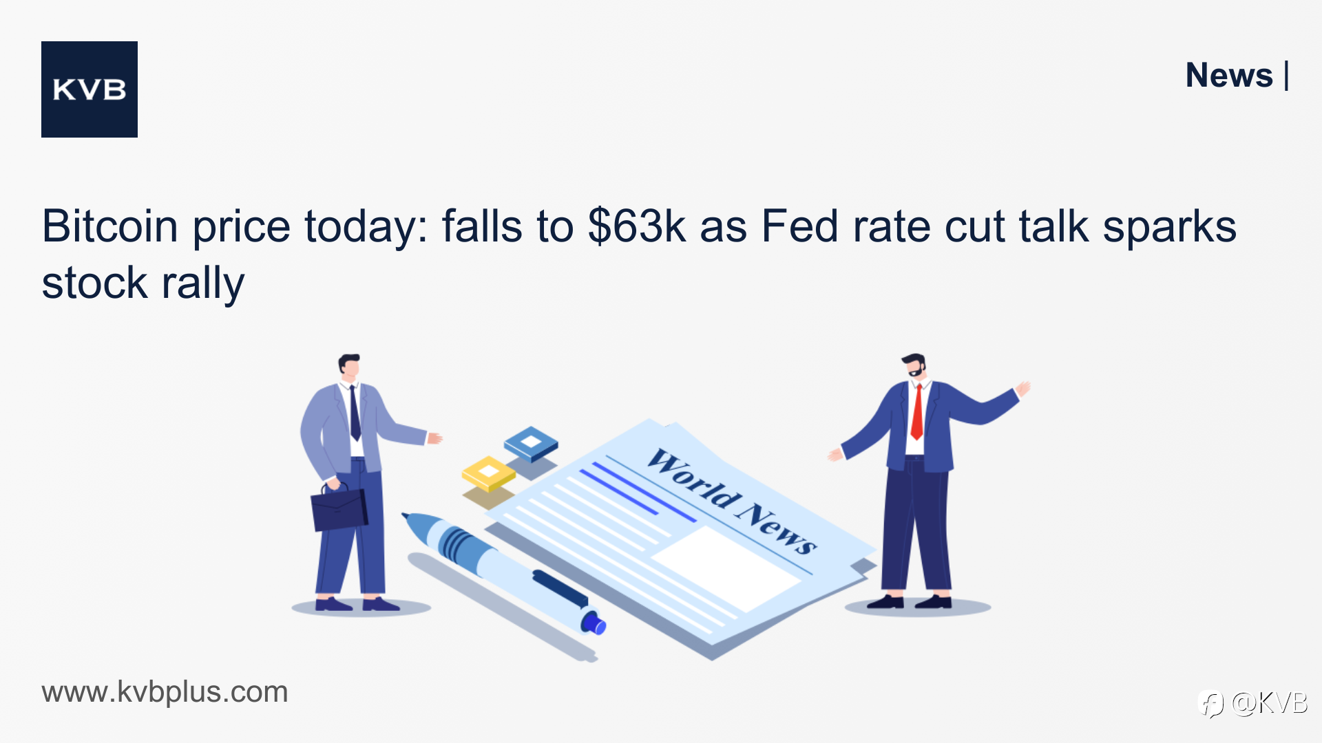 🚨Bitcoin price today: falls to $63k as Fed rate cut talk sparks stock rally 📉