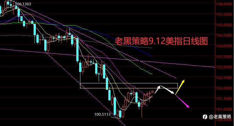 老黑策略：9.12外汇、黄金、原油分析策略