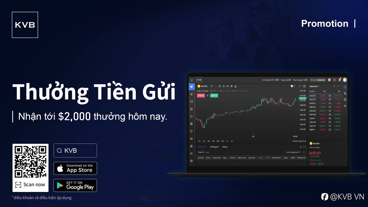 Nhận lên đến $2,000 với Thưởng Nạp Tiền của chúng tôi—Nhanh tay lên, thời gian có hạn! ⏱️