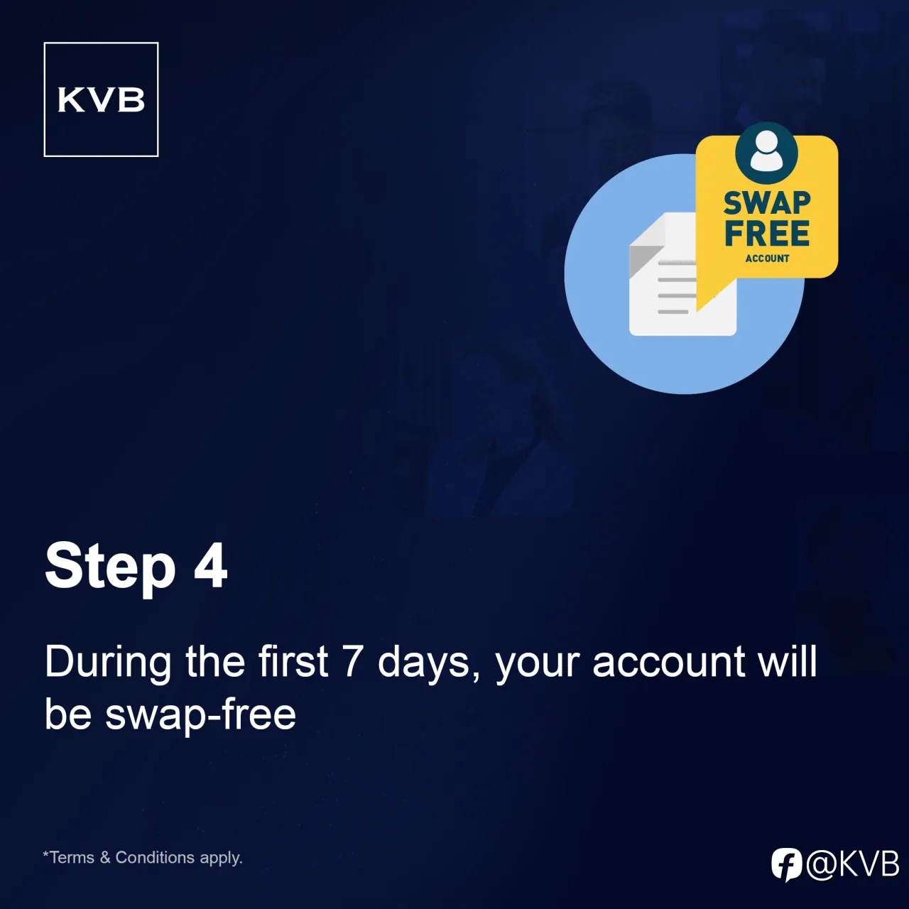 Go Swap-Free with KVB – Your First 7 Days Are On Us! 💰