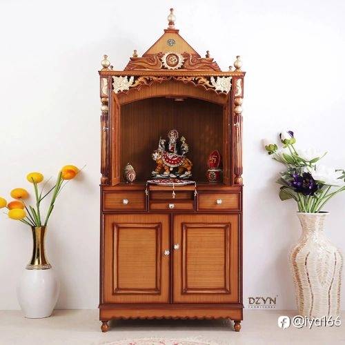 Pooja Graham Large Floor Rested Pooja Mandap with Door