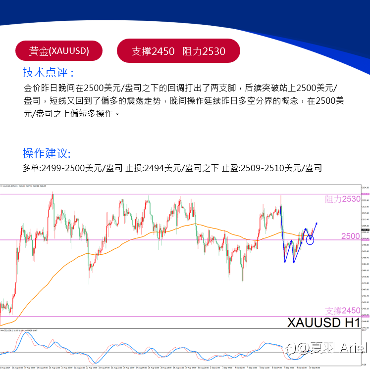 黄金突破2500关口!双底支撑反攻,小宇宙爆发!