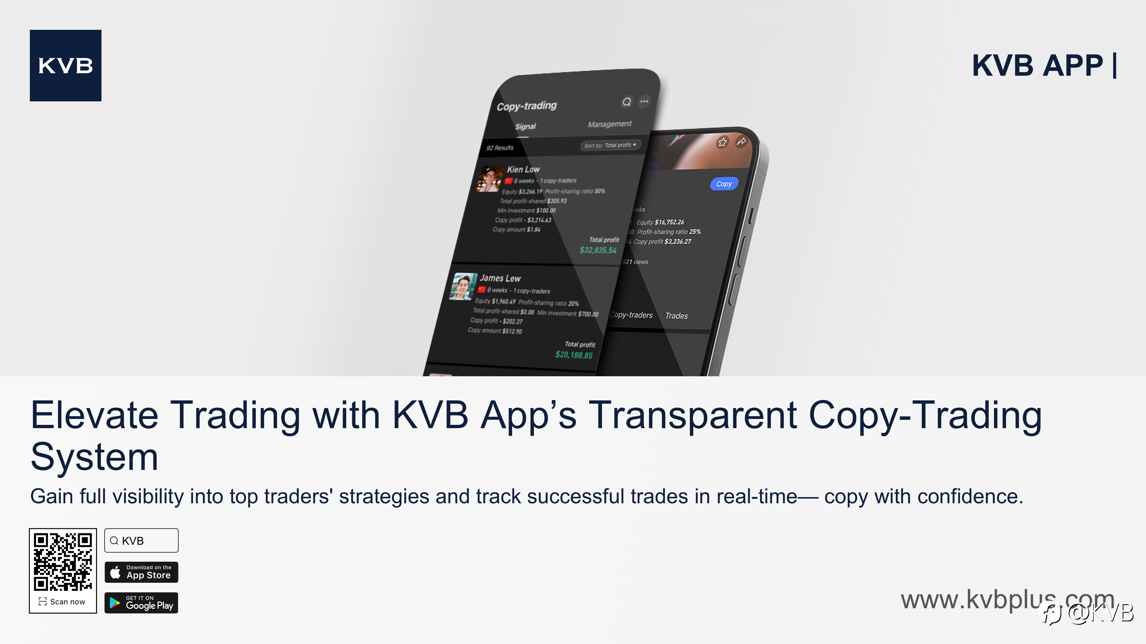 Elevate Your Trading with KVB App's Transparent Copy-Trading 📱