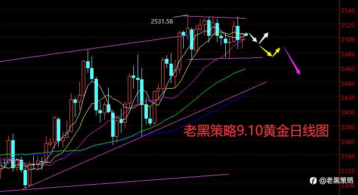 老黑策略：9.10外汇、黄金、原油分析策略