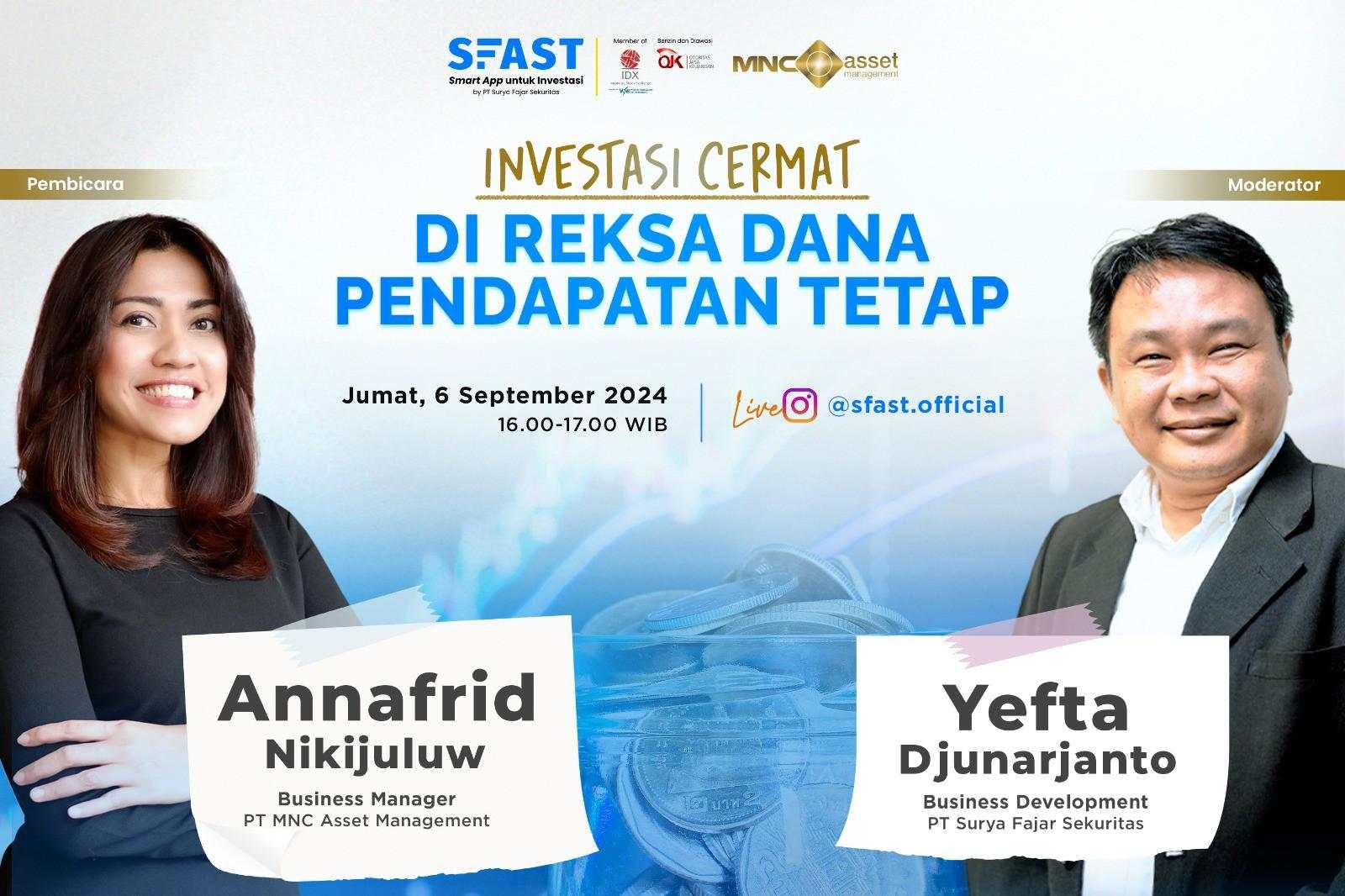 Cara Cerdas Investasi Reksa Dana, Simak IG Live Surya Fajar Sekuritas-MNC Asset