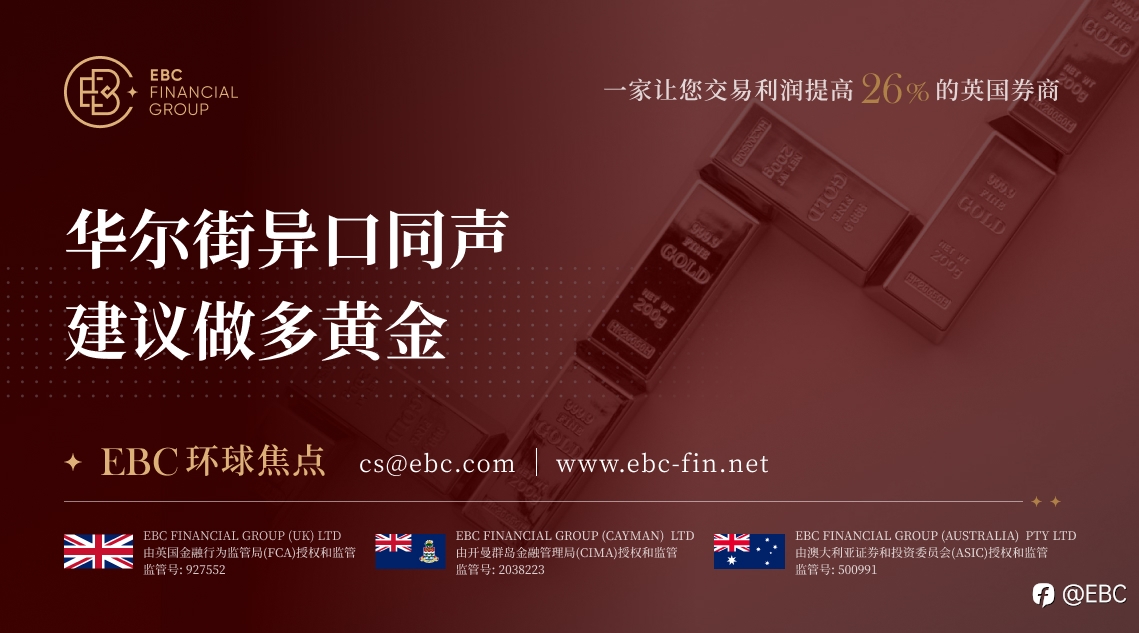 EBC环球焦点|华尔街异口同声 建议做多黄金