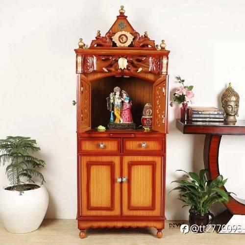 Elevate Your Home’s Spiritual Corner with the Kutustha Wooden Pooja Mandir