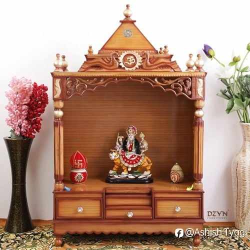 Antarusya Large Pooja Mandir – A Stunning Teakwood Masterpiece for Your Home