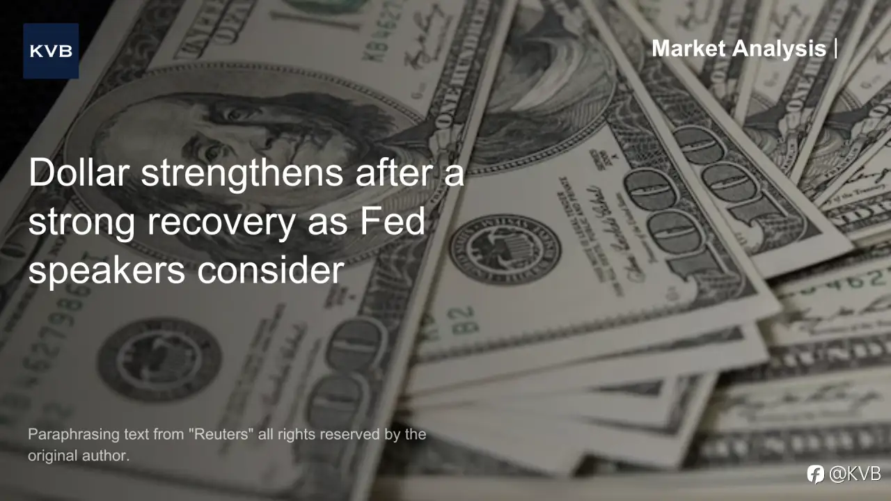 📈Market Analysis: Dollar strengthens after a strong recovery as Fed speakers consider