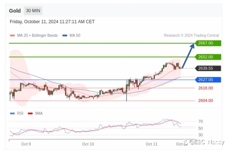 TradingCentral每日分析:欧美黄金原油