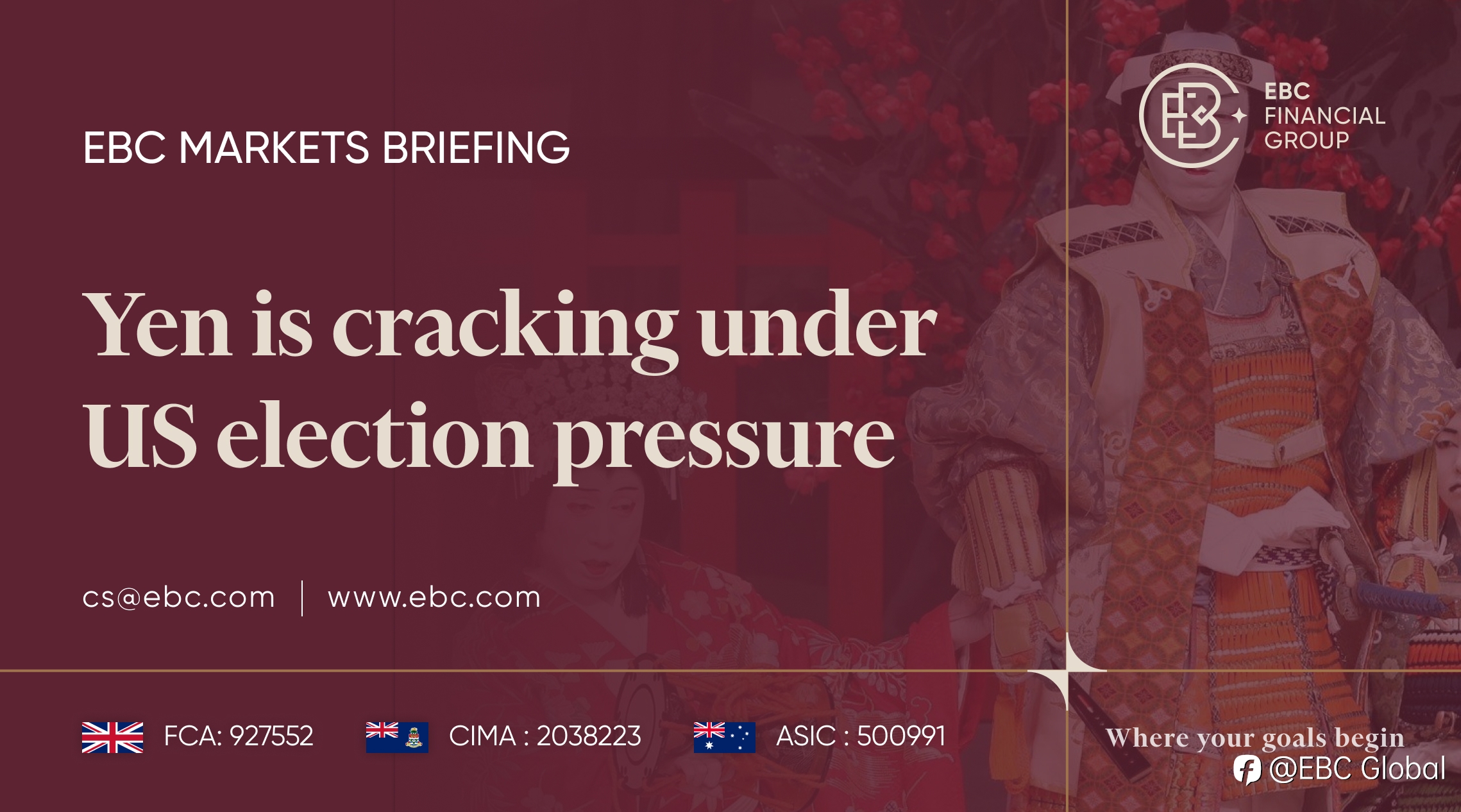 EBC Markets Briefing | Yen is cracking under US election pressure
