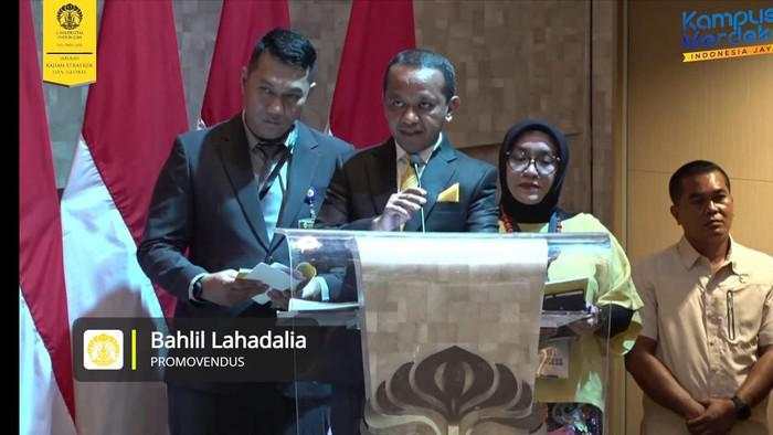 Lulus S3, Bahlil Jadikan Hilirisasi Sebagai Bahan Disertasi