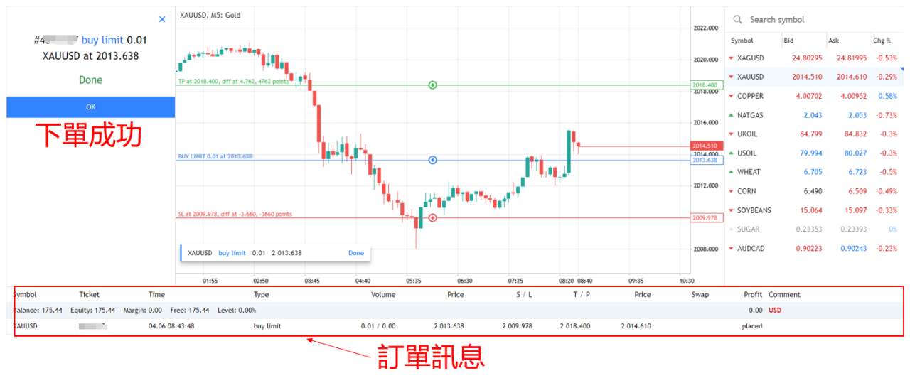 OANDA MT5網頁版 全新的交易頁面介紹