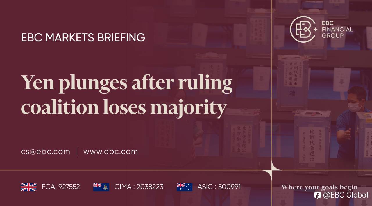 EBC Markets Briefing | Yen plunges after ruling coalition loses majority