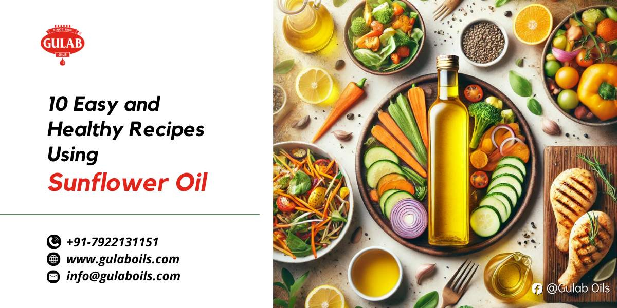 10 Easy and Healthy Recipes Using Sunflower Oil