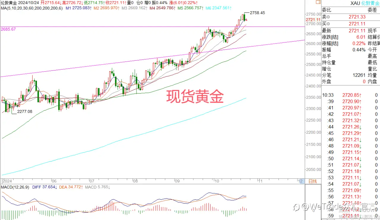 2024年10月24日|每日汇评-策略分析|王萍：非美还未明确止跌
