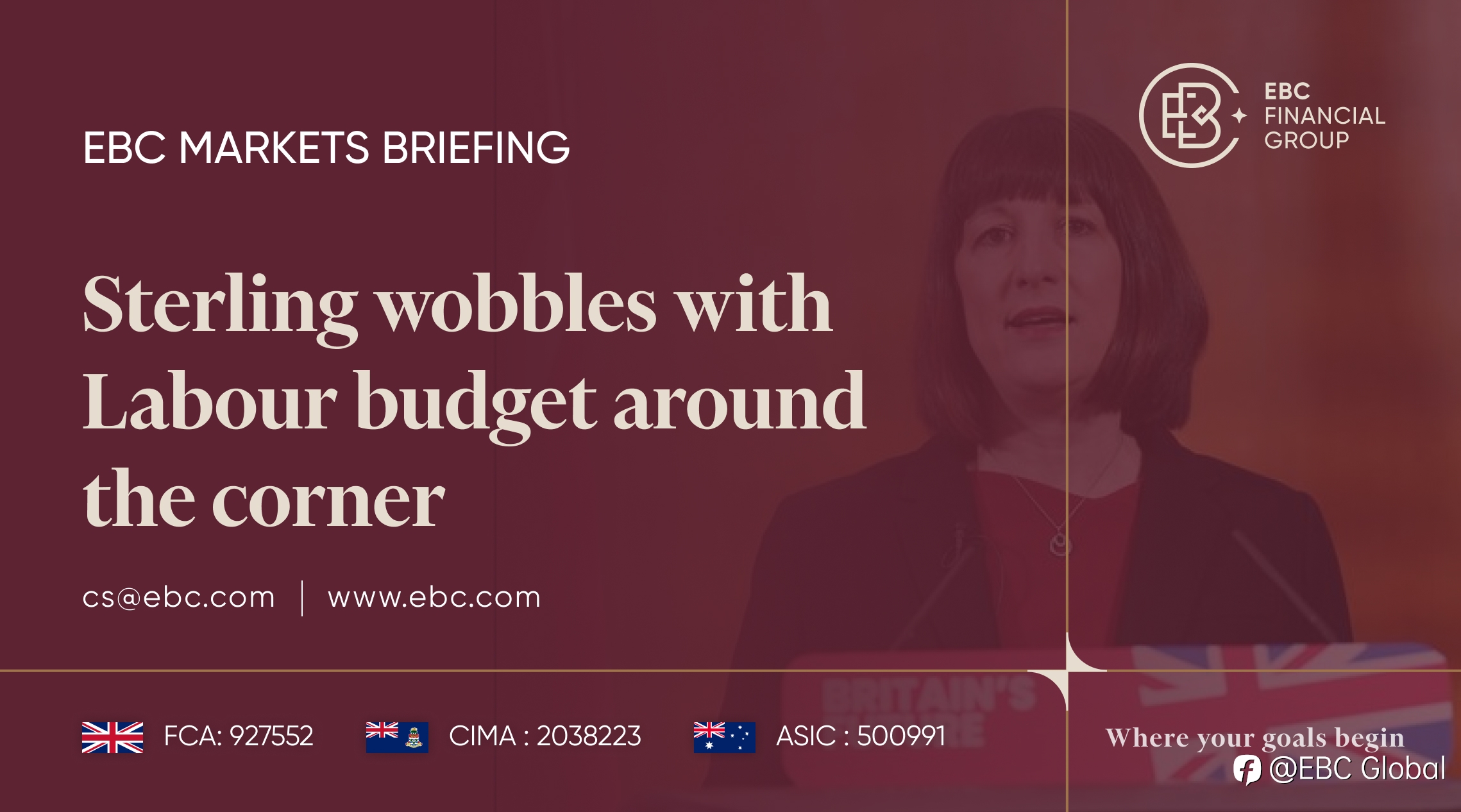 EBC Markets Briefing | Sterling wobbles with Labour budget around the corner