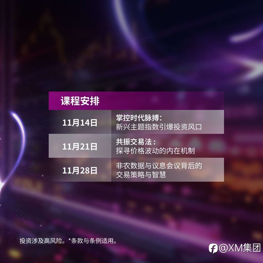 XM 与Follow Me 协办特约直播讲座,提升交易技能!