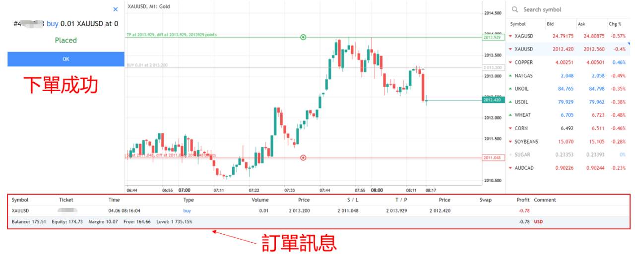 OANDA MT5網頁版 全新的交易頁面介紹