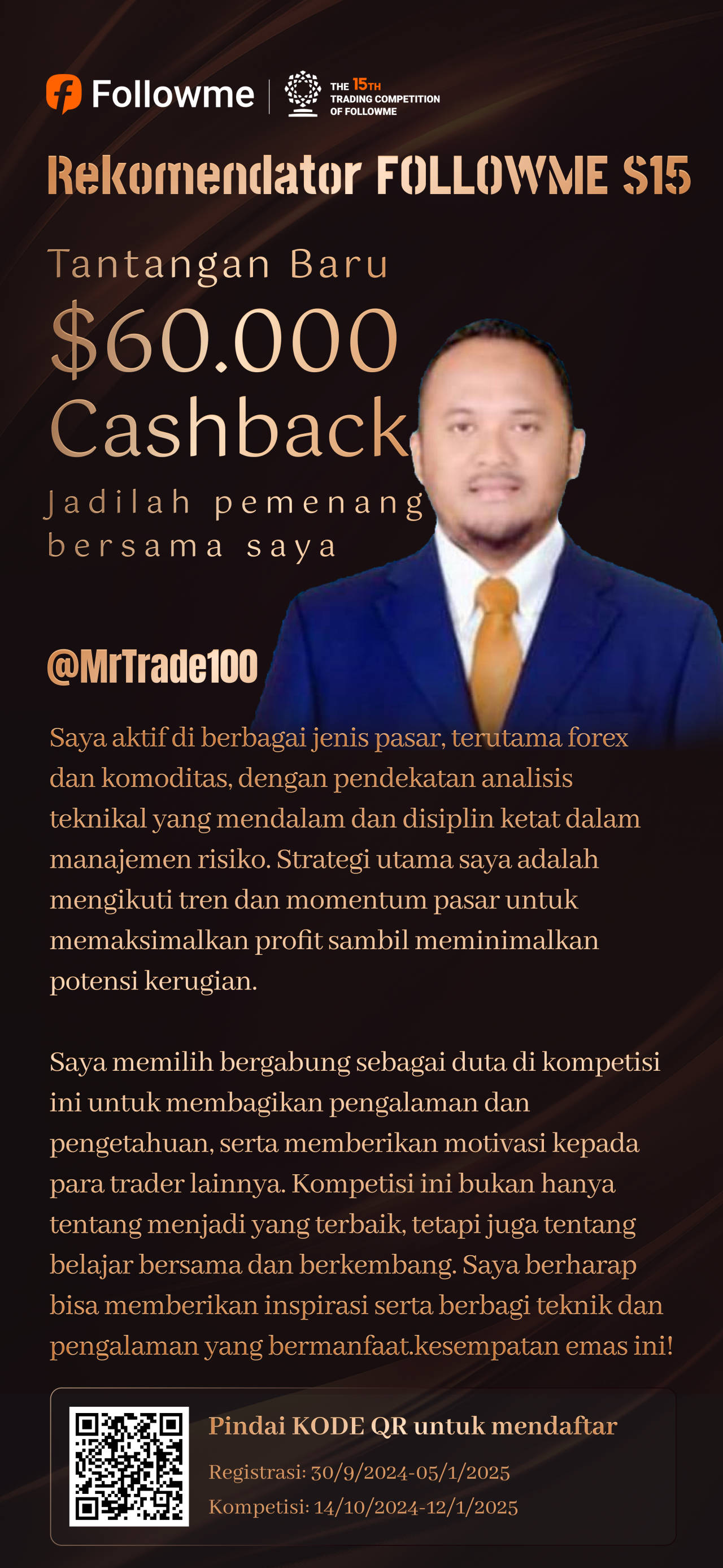 Rekomendator Kompetisi S15 | Menangkan Juara Trading Utama dengan MrTrade100!