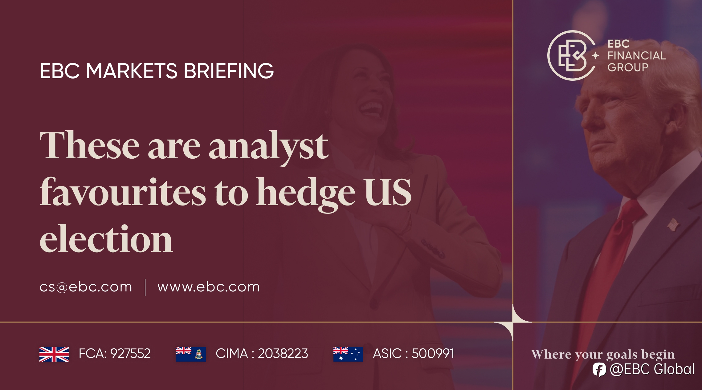 EBC Markets Briefing | These are analyst favourites to hedge US election