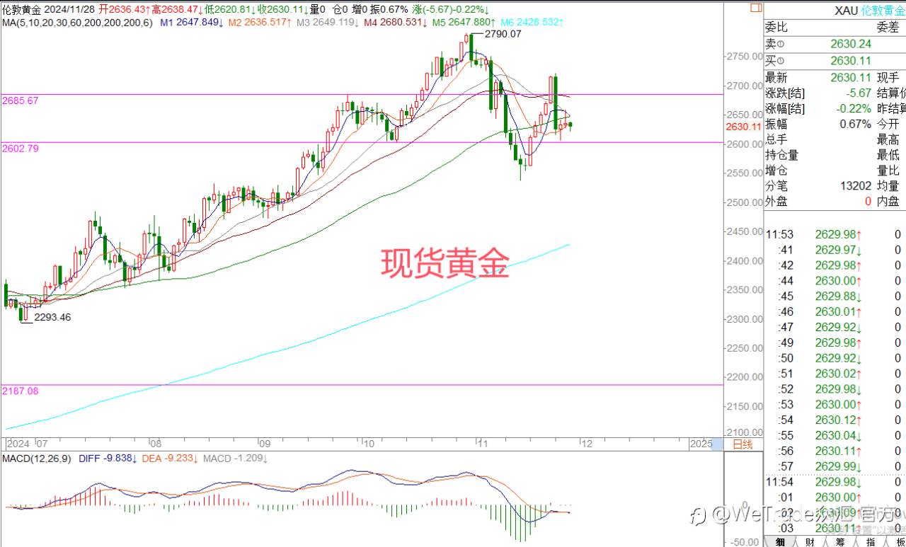 2024年11月28日|每日汇评-策略分析|王萍：欧美英镑短期确认止跌