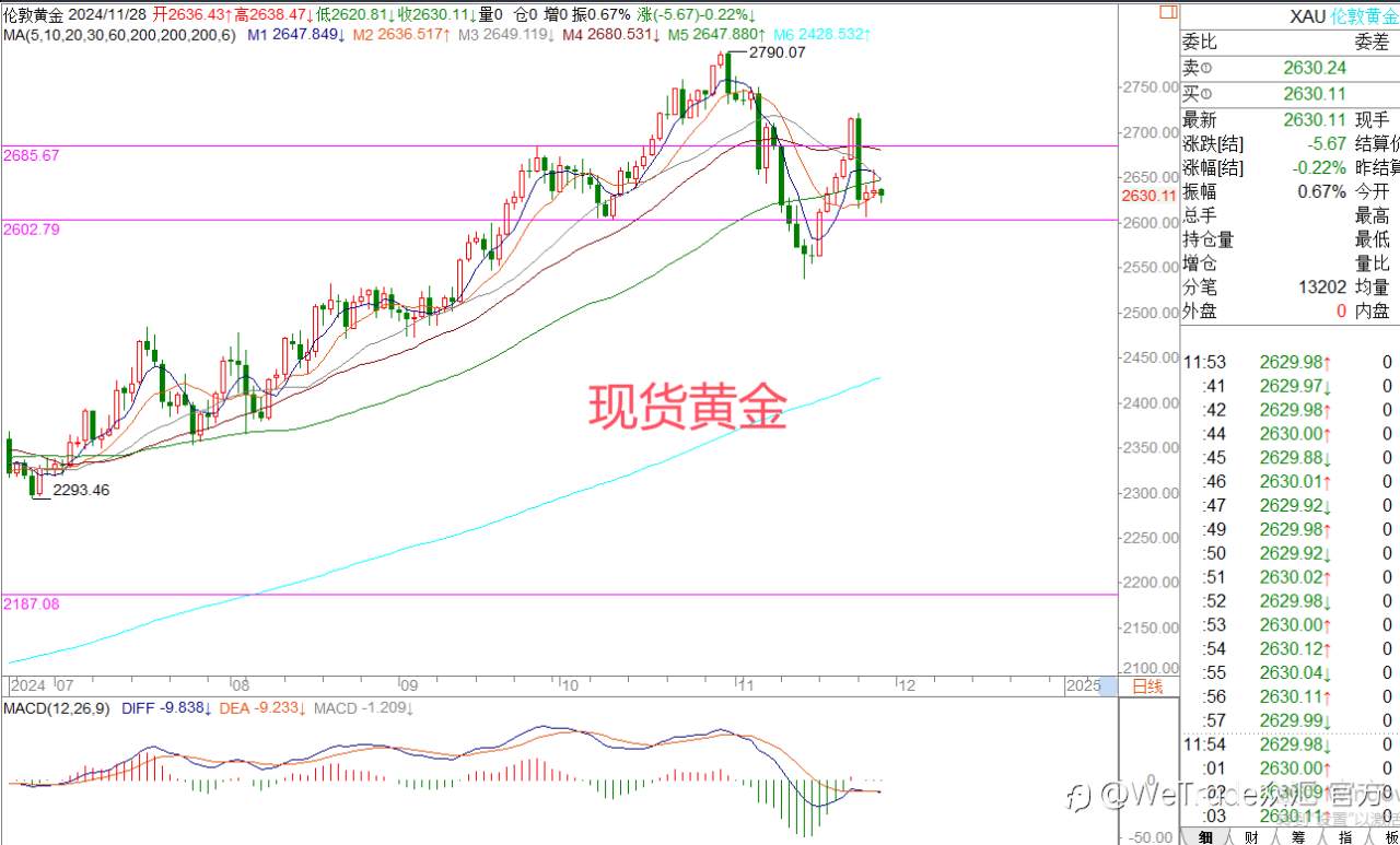 2024年11月28日|每日汇评-策略分析|王萍:欧美英镑短期确认止跌
