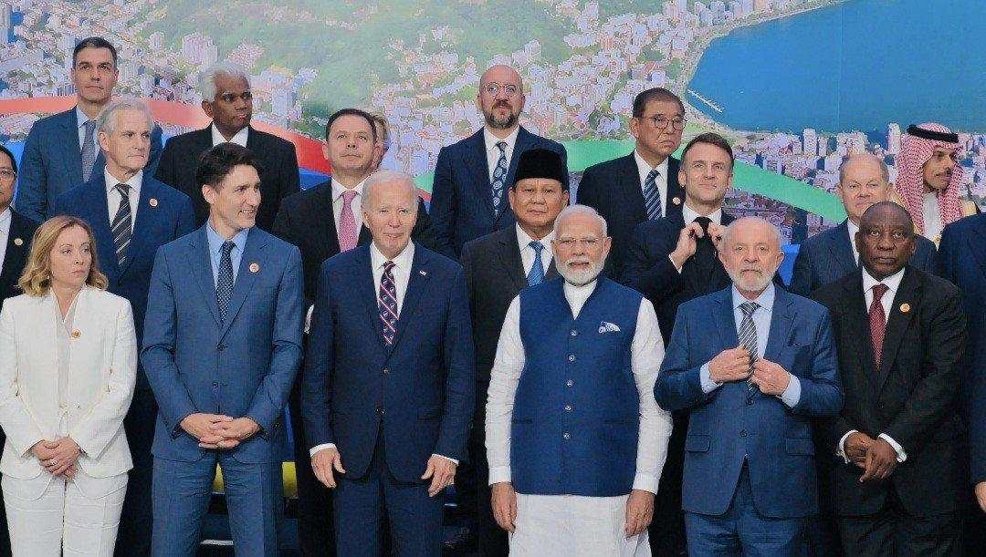 Prabowo Hadiri Foto Bareng Pemimpin Dunia di KTT G20 Brasil