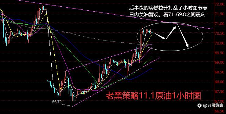 老黑策略：11.1外汇、黄金、原油分析策略