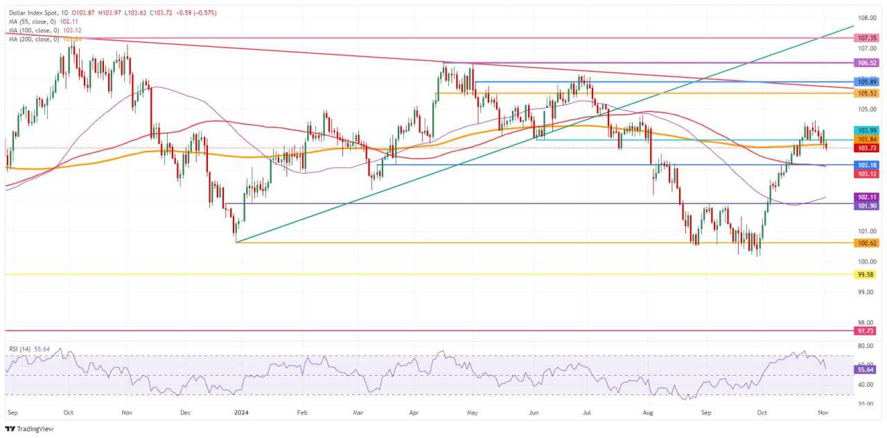 US Dollar falters after US presidential election polls shift towar...