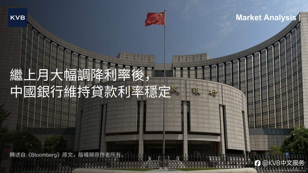 📈 市场分析: 继上月大幅下调利率后,中国银行维持贷款利率稳定