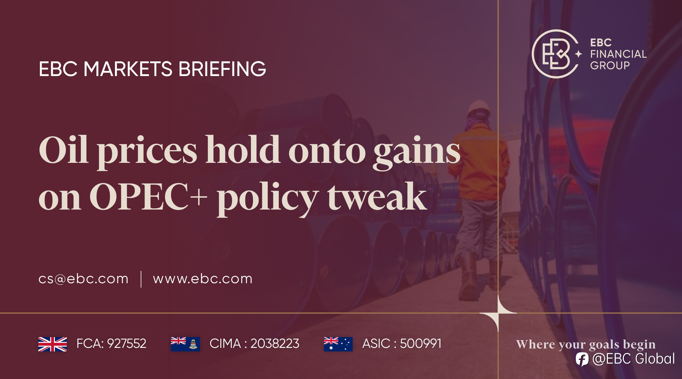 EBC Markets Briefing | Oil prices hold onto gains on OPEC+ policy tweak