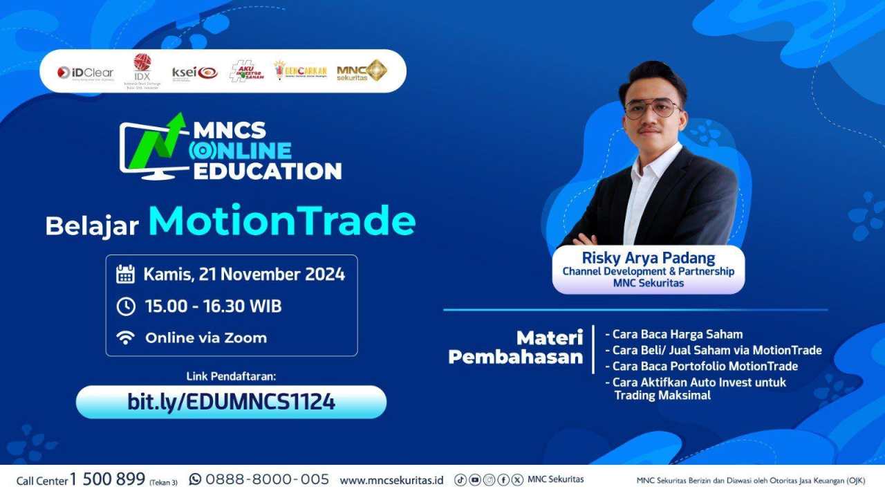 Ayo Ikuti Webinar Gratis MNC Sekuritas Unboxing MotionTrade