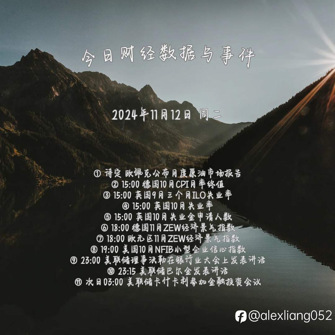 1112财经数据与事件