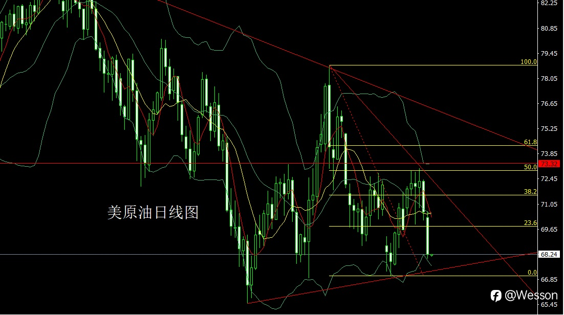 11月12日:日线大阴探颈线,金银先空后多