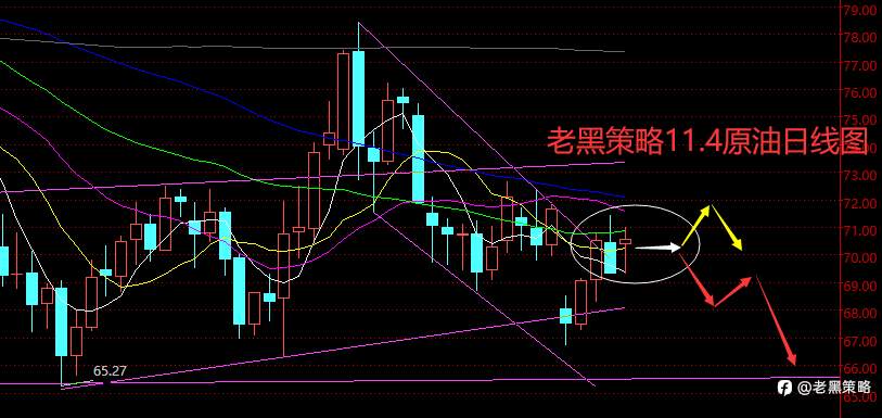 老黑策略：11.4外汇、黄金、原油分析策略
