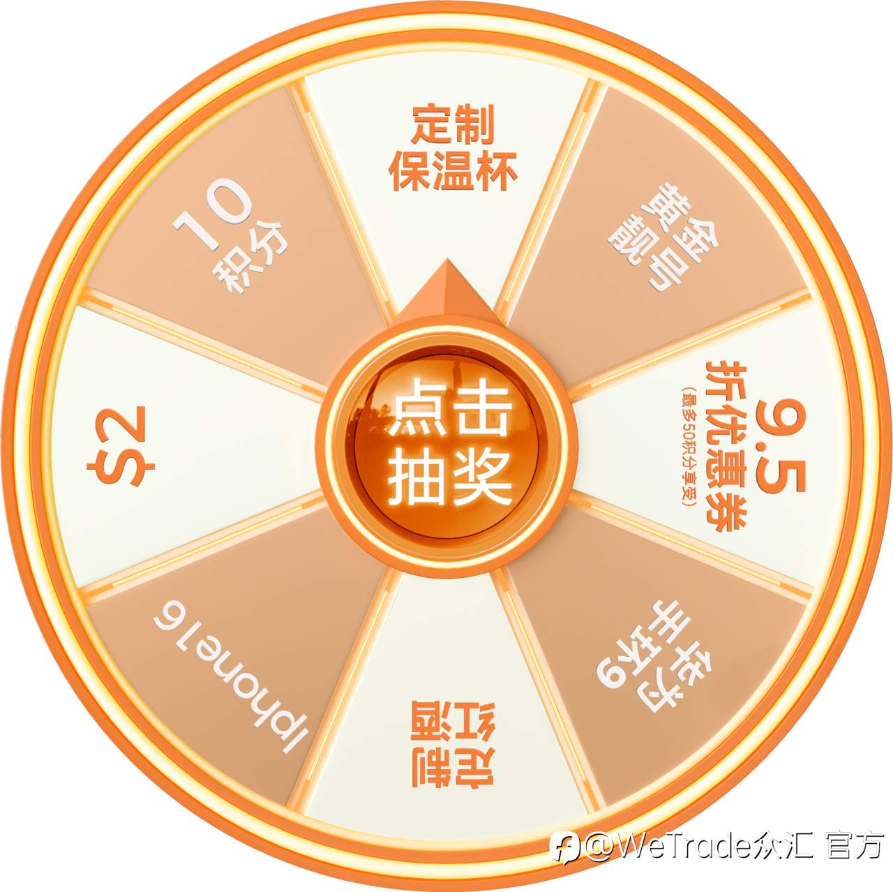 转出新年好运!WeTrade积分商城大转盘惊喜上新,iPhone16免费拿!