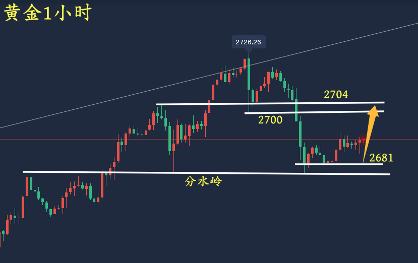 万锦晟12.13黄金双顶下跌看震荡,今日黄金或有反弹!