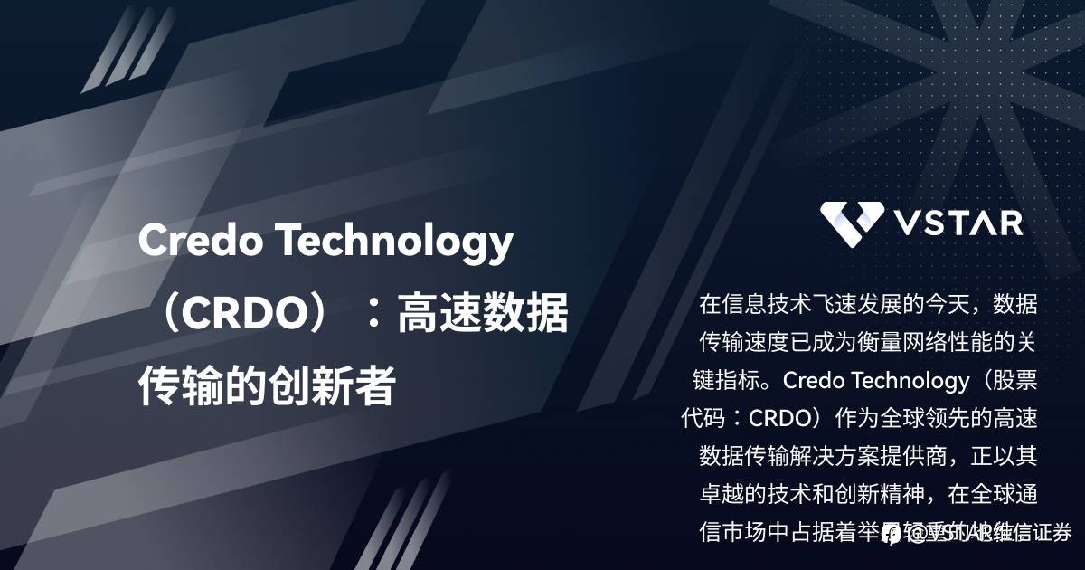 Credo Technology（CRDO）：高速数据传输的创新者