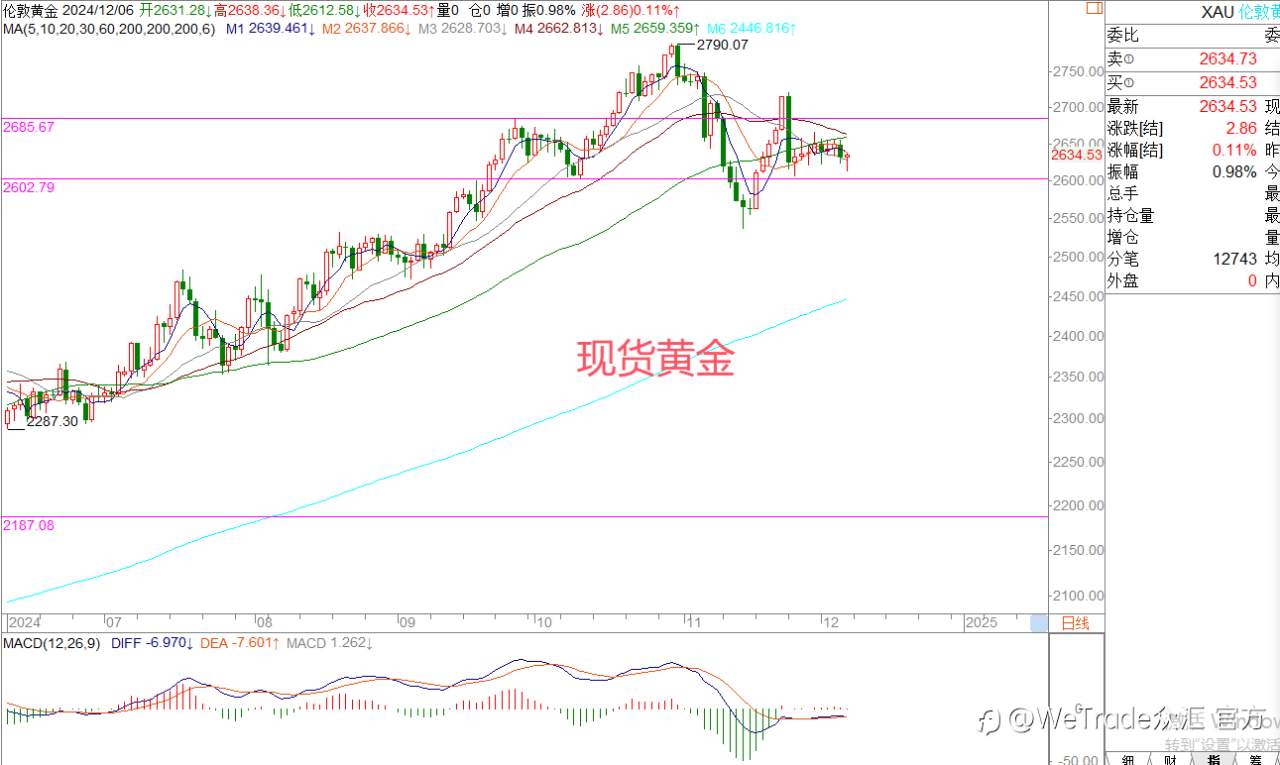 2024年12月6日|每日汇评-策略分析|王萍：欧美可关注头肩底的突破机会