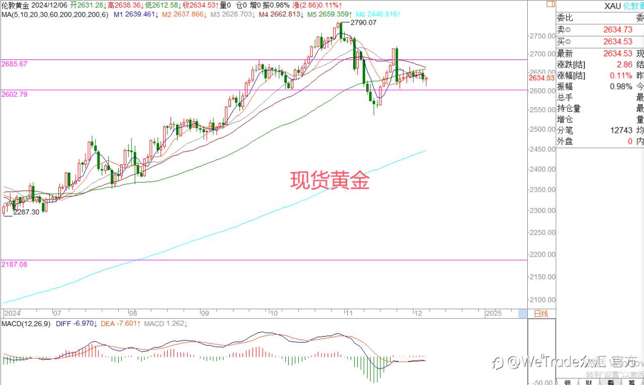 2024年12月6日|每日汇评-策略分析|王萍:欧美可关注头肩底的突破机会