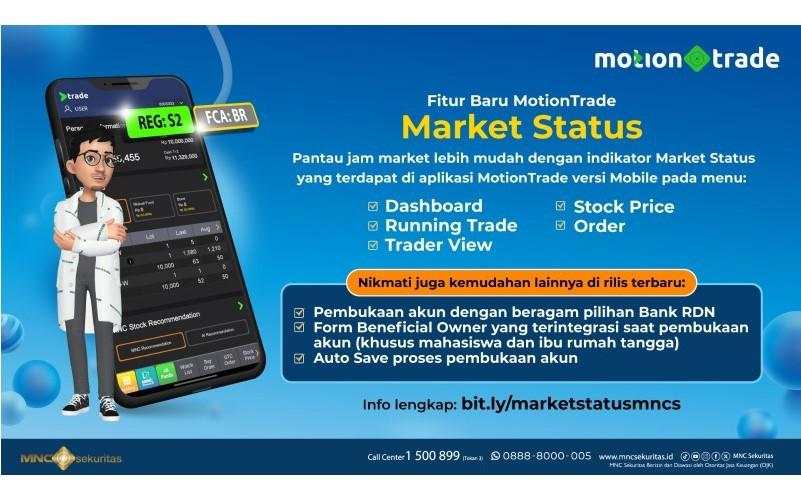 MNC Sekuritas Rilis Indikator Baru Market Status di Aplikasi MotionTrade