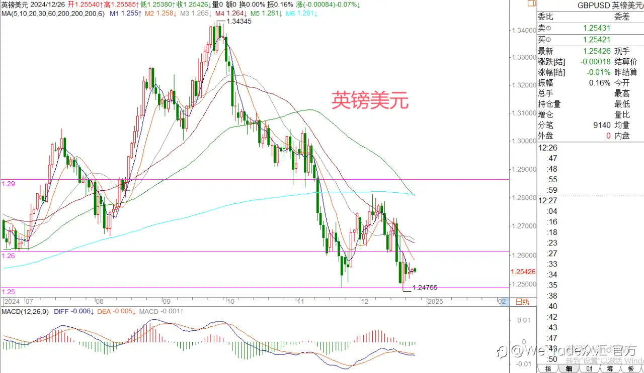 2024年12月26日|每日汇评-策略分析|王萍：黄金原油还是属于震荡