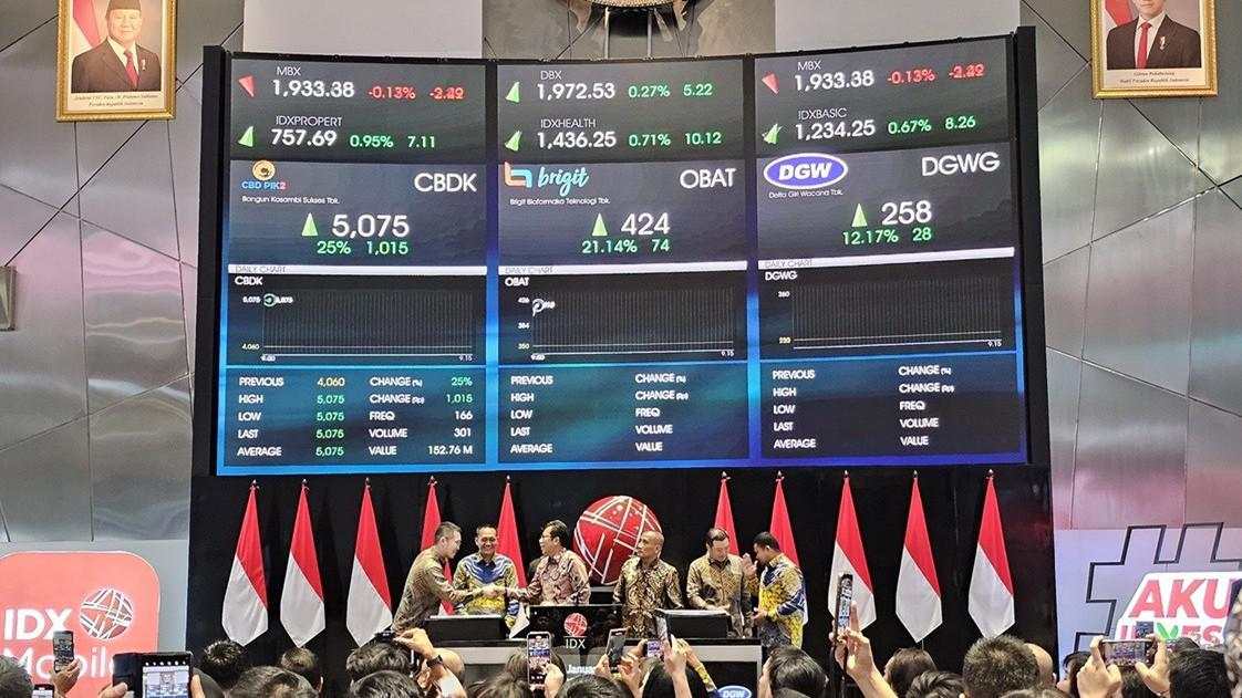 Debut di Bursa, Harga Saham Brigit Biofarmaka (OBAT) Naik 13,71 Persen