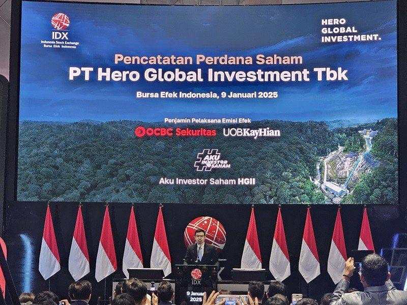 Resmi Listing, Saham Hero Global Investment (HGII) Terbang 25 Persen